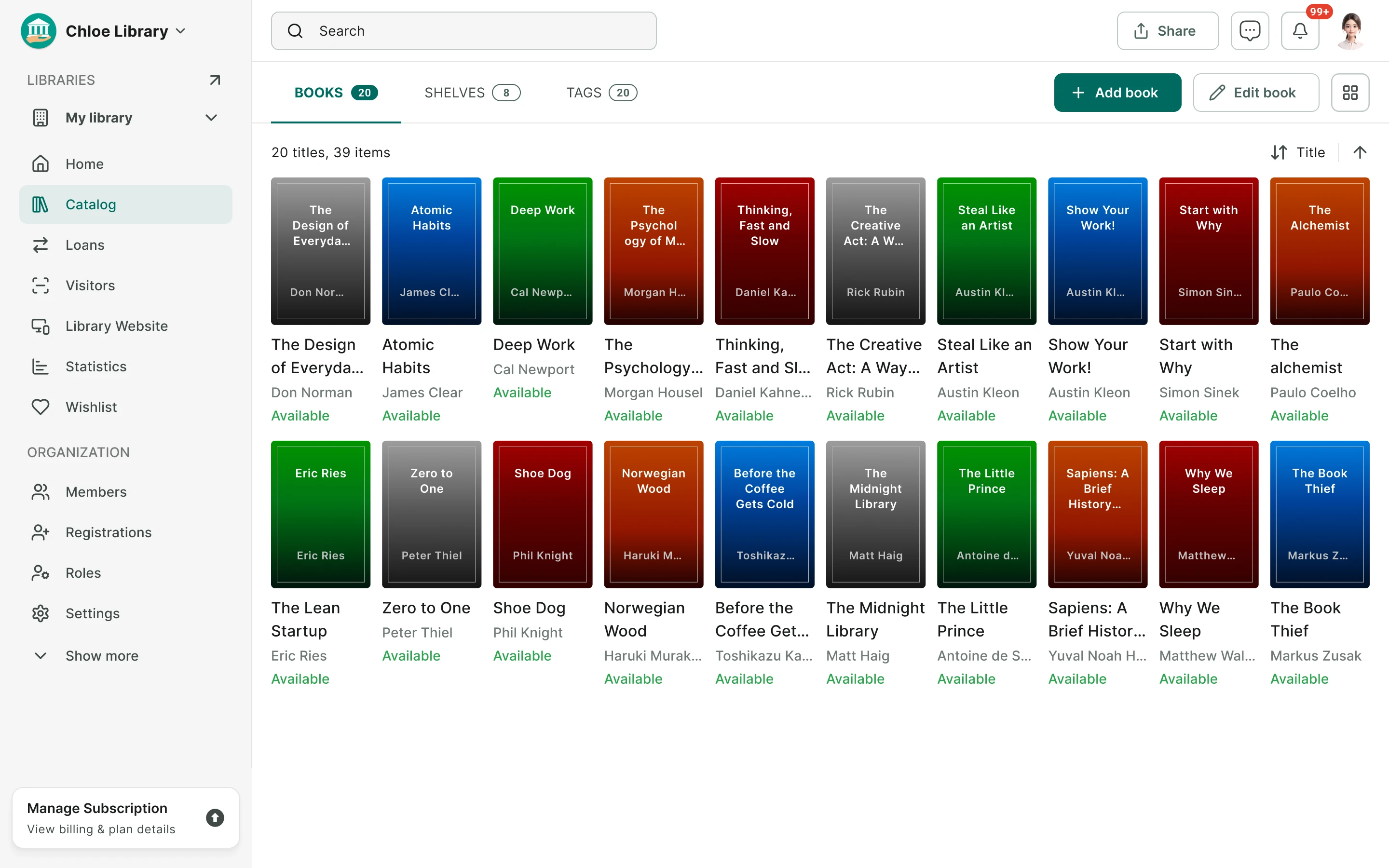 Catalogue your collection